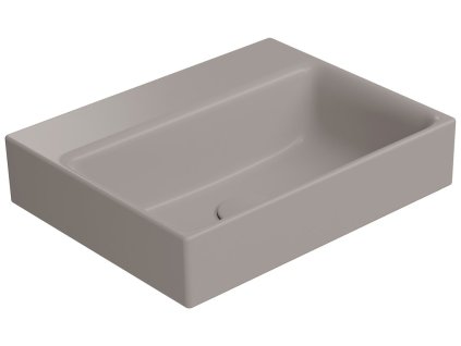 NUBES keramické umývátko 40x32cm, bez otvoru, tortora mat