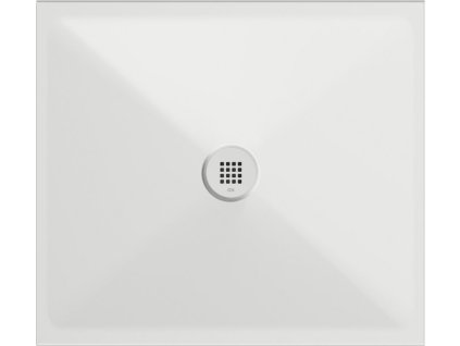 Keramická sprchová vanička, obdélník 90x80x2cm, bílá mat