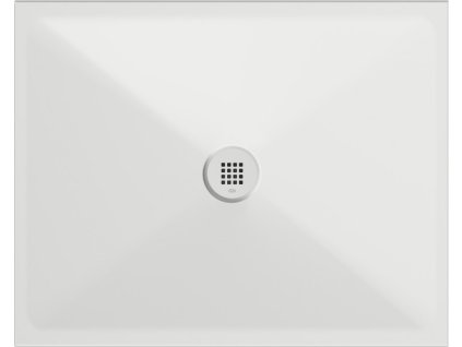 Keramická sprchová vanička, obdélník 100x80x2cm, bílá mat