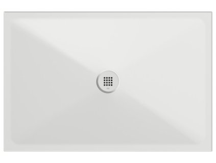 Keramická sprchová vanička, obdélník 120x80x2cm, bílá mat
