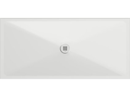 Keramická sprchová vanička, obdélník 170x80x2cm, bílá mat