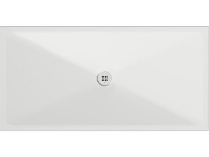 Keramická sprchová vanička, obdélník 180x90x2cm, bílá mat