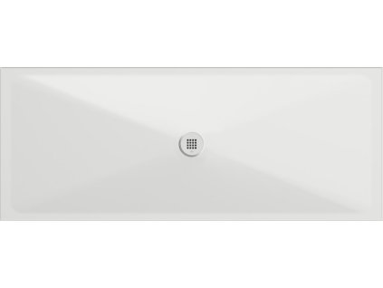 Keramická sprchová vanička, obdélník 200x80x2cm, bílá mat