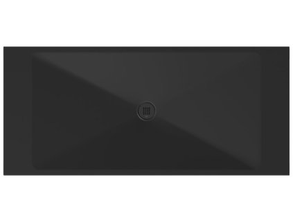 Keramická sprchová vanička, obdélník 200x90x2cm, černá mat