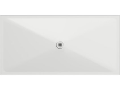 Keramická sprchová vanička, obdélník 200x100x2cm, bílá mat