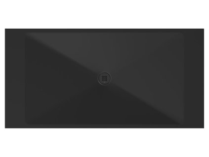 Keramická sprchová vanička, obdélník 200x100x2cm, černá mat