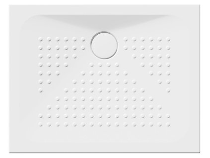 Keramická sprchová vanička, obdélník 90x70x4cm, bílá ExtraGlaze