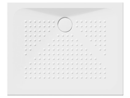 Keramická sprchová vanička, obdélník 100x80x4cm, bílá ExtraGlaze