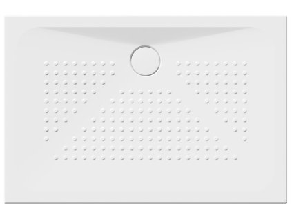 Keramická sprchová vanička, obdélník 120x80x4cm, bílá ExtraGlaze