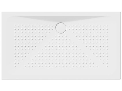 Keramická sprchová vanička, obdélník 140x80x4cm, bílá ExtraGlaze