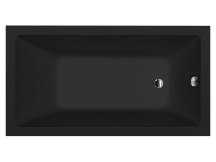 NOEMI obdélníková vana 150x80x39cm, černá mat