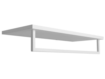 SKA polička na ručníky s hrazdou 600x250mm, bílá mat