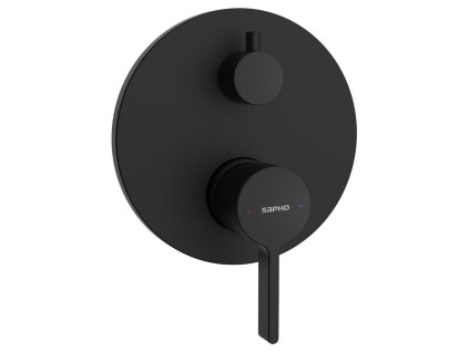 ICONIC podomítková sprchová baterie, 2 výstupy, černá mat