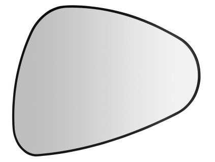 ELENA zrcadlo s LED podsvícením 20W, 68x96cm, černá mat