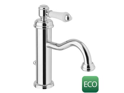 VIENNA stojánková umyvadlová baterie s výpustí, ECO karatuše, chrom