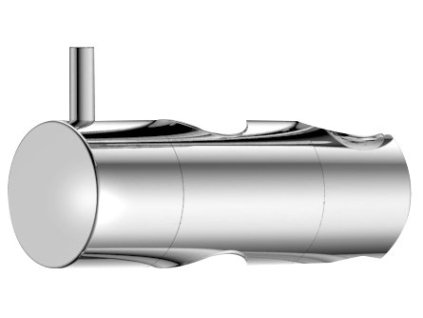 Držák pro sprchovou tyč 23mm, ABS/chrom