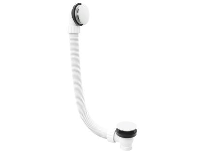 Vanová souprava, click-clack, délka 1200mm, zátka 72mm, bílá