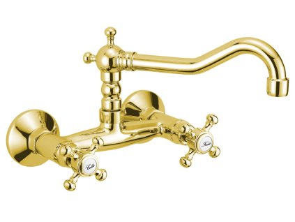 ANTEA nástěnná baterie, horní ramínko, zlato