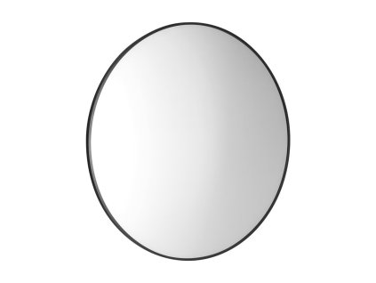 AROWANA kulaté zrcadlo v rámu ø 80cm, černá mat