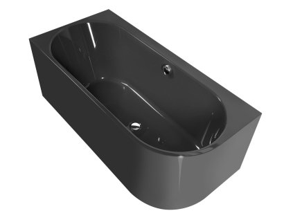 ASTRA L MONOLITH asymetrická vana 160x75x60cm, šedá