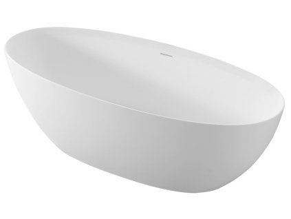 NOYA volně stojící vana, solid surface, 170x76x56cm, bílá mat