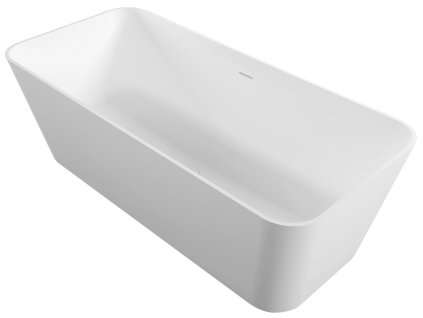 LEYLA volně stojící vana, solid surface 170x78x55cm, bílá mat