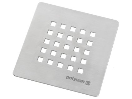 TRENECA čtvercová krytka sifonu, nerez mat