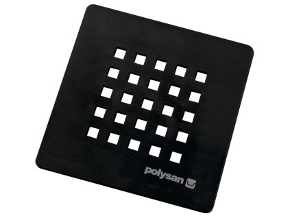 TRENECA čtvercová krytka sifonu, černá mat