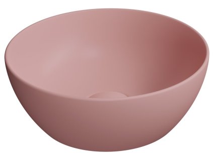 PURA keramické umývátko na desku, průměr 32cm, blush mat
