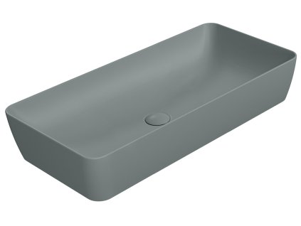 NUBES keramické umyvadlo na desku 80x40cm, agave mat