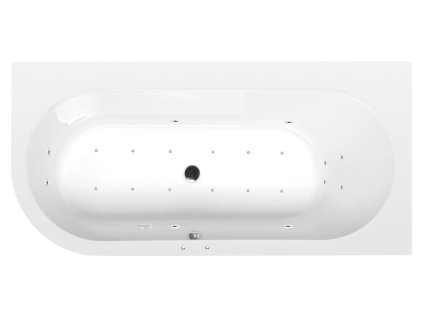 ASTRA R hydromasážní vana, 165x80x48cm, Active Hydro-Air, chrom