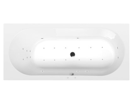 ASTRA B hydromasážní vana, 165x75x48cm, Attraction Hydro-Air, chrom