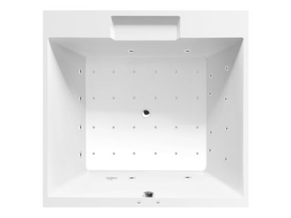 CAME hydromasážní vana, 175x175x50cm, Active Hydro-Air, chrom