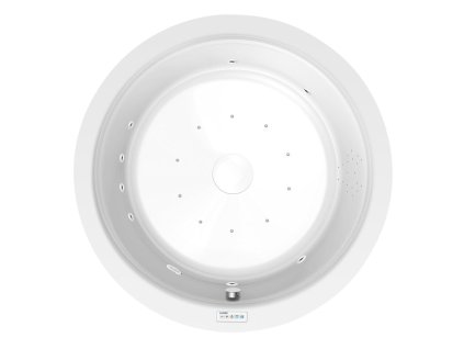 OBLO hydromasážní vana, 165x48cm, Highline Hydro-Air, chrom