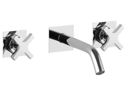 TRAX podomítková tříprvková umyvadlová baterie, chrom