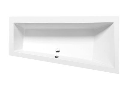 ANDRA R asymetrická vana 160x90x45cm, bílá mat