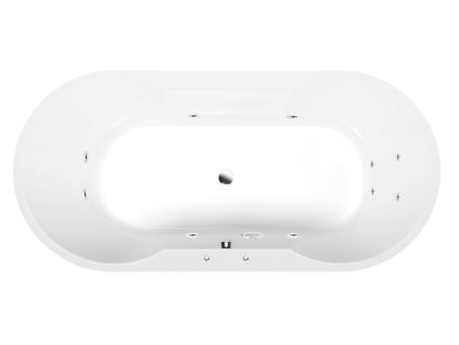 IO hydromasážní vana, 180x85x49cm, Active Hydro, chrom