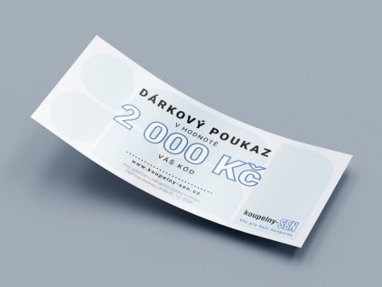 Dárkový poukaz 2000 Kč