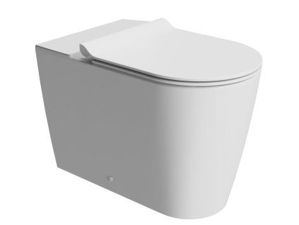 KUBE X WC mísa kombi spodní/zadní odpad, Swirlflush, 36x63cm, bílá dual-mat obrázek č.: 1