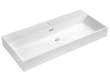 AQUATIC umyvadlo, litý mramor, 100x46cm, bílá obrázek č.: 1