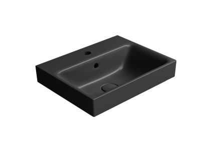 NUBES keramické umyvadlo 50x40cm, černá mat obrázek č.: 1