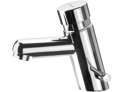 TEMPOR samouzavírací stojánkový ventil na umyvadlo s regulací teploty, chrom