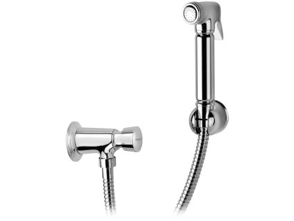 TEMPOR samouzavírací nástěnný ventil s bidetovou sprškou, chrom