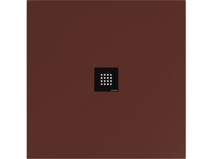 FLEXIA vanička z litého mramoru s možností úpravy rozměru, 100x100cm, hnědá mat