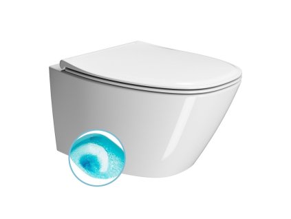 MODO závěsná WC mísa, Swirlflush, 37x54cm, bílá ExtraGlaze