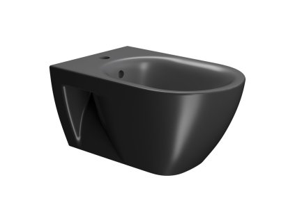 PURA ECO bidet závěsný, 36x55cm, černá mat