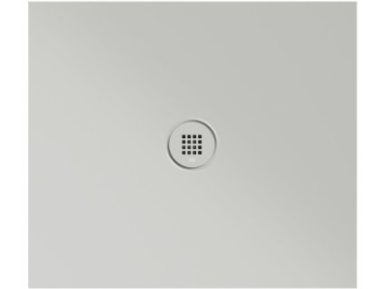 Keramická sprchová vanička, obdélník 80x70x2cm, cenere mat