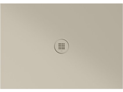 Keramická sprchová vanička, obdélník 100x70x2cm, creta mat