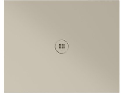 Keramická sprchová vanička, obdélník 100x80x2cm, creta mat