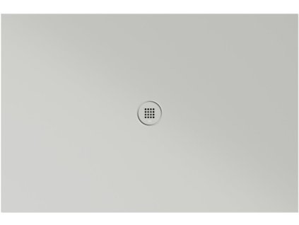 Keramická sprchová vanička, obdélník 120x80x2cm, cenere mat